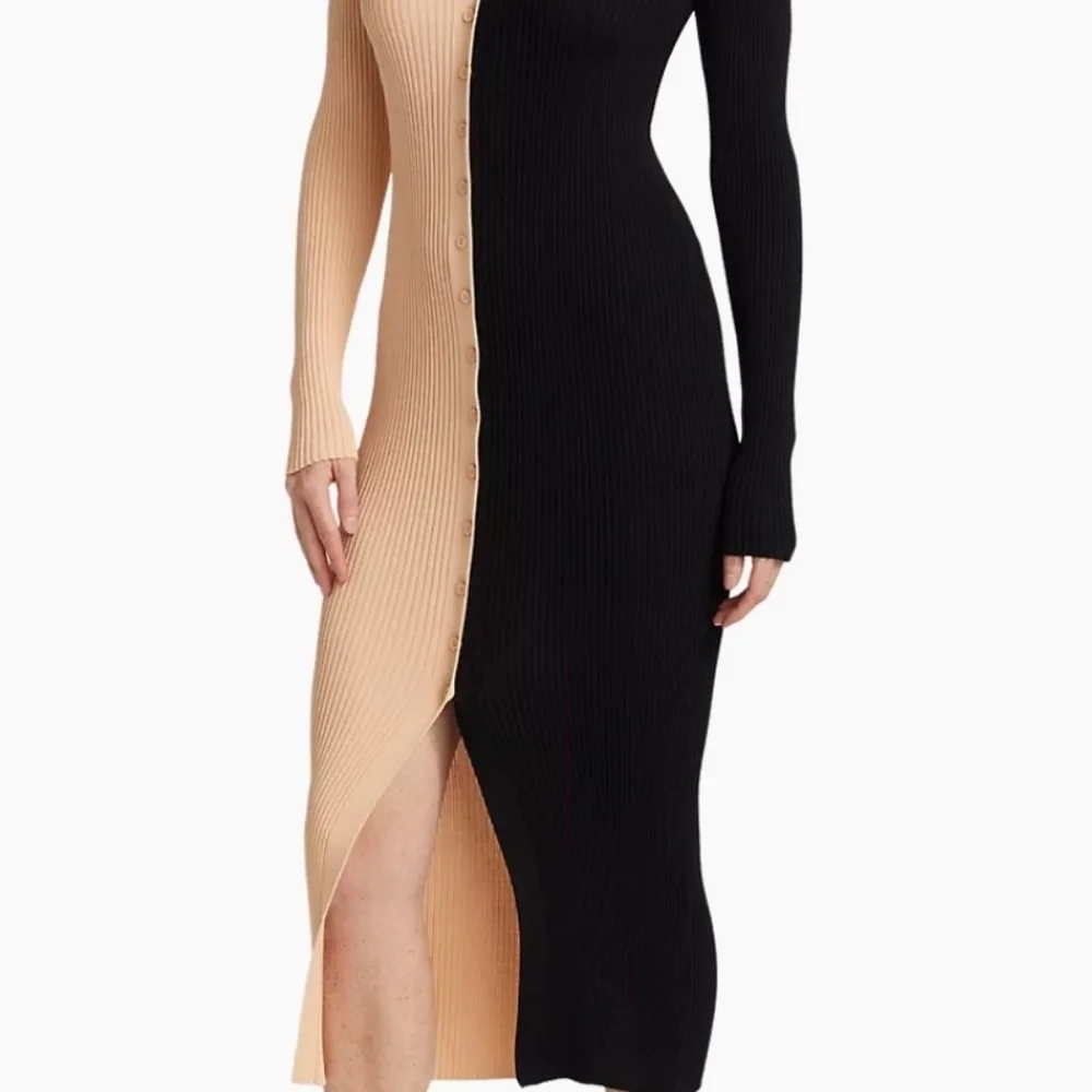 NWT Staud Shoko Colorblocked Midi-Dress - Picture 2 of 8